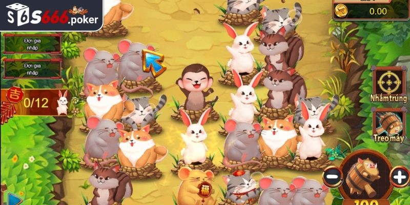 Giao diện trò chơi Big Hammer đơn giản