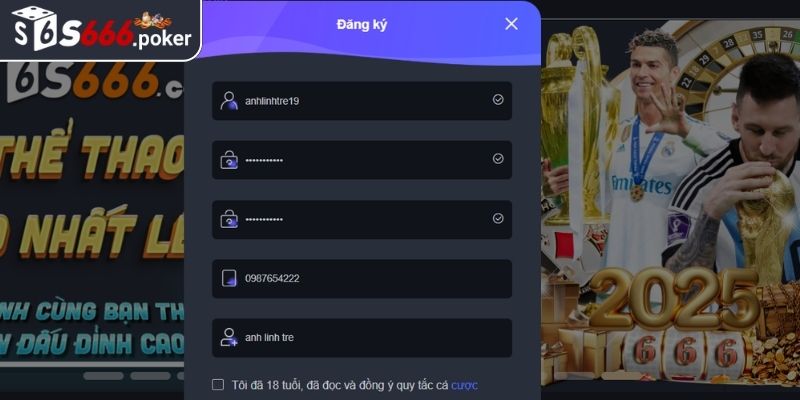 Đăng Ký s666 2 Hướng dẫn cách đăng ký S666